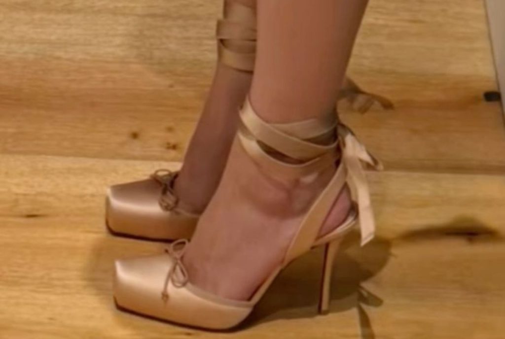 Louboutin Cassia Lace-Up Heels